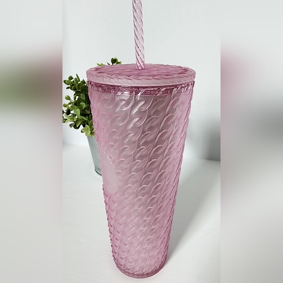 Starbucks Gel Pearl Pink Chainlink Venti Tumbler - Picture 2 of 7